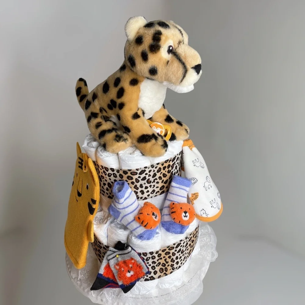 Tiger Diaper Cake